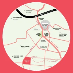Clover Park Estate - Mount Barker Location map