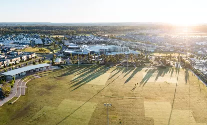 Complete by McDonald Jones Homes at Elara - Marsden Park Aerial