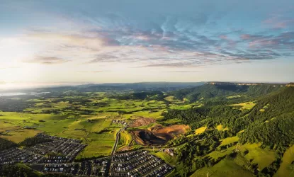 Complete by McDonald Jones Homes at Forest Reach - Huntley Aerial