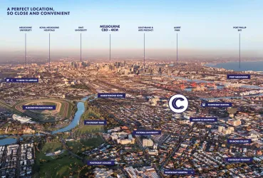 Cowper Residences Estate - Footscray Aerial