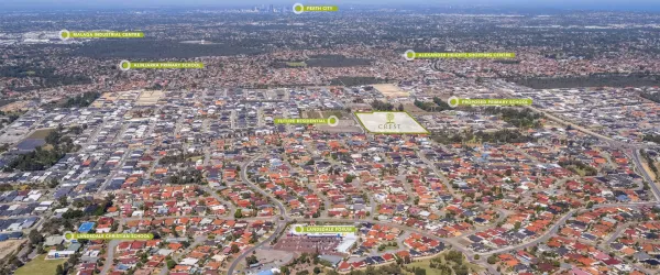 Crest Estate - Landsdale Aerial