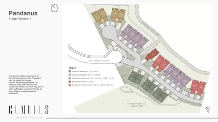 Cumulus Grand Villas - Carrara Release Map