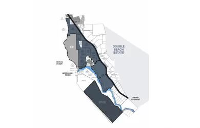 Double Beach Estate - Cape Burney Location Map