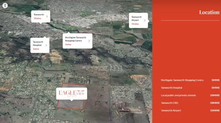 Eagle View Tamworth Estate - Moore Creek Location Map