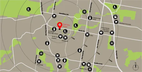 East View Estate Mcdowall - Location