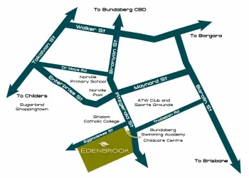 Edenbrook Bundaberg Estate - Norville Location map