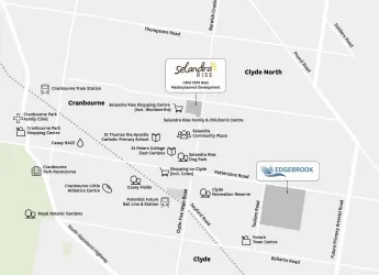 Edgebrook Clyde Locationa map