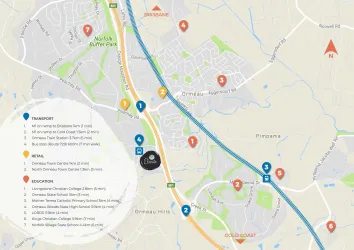 Elevate Estate - Ormeau Hills Location m Location Map