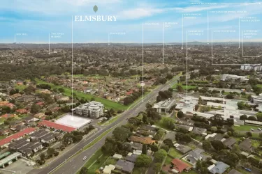 Elmsbury Townhouses - Wantirna South Aerial