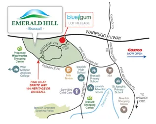 Emerald Hill Estate - Brassall Location map