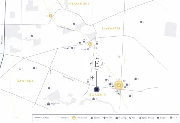 Eminence Estate - Boronia Location map