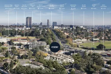 Esme Townhomes - Blackburn Aerial