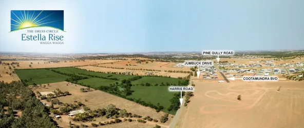 Estella Rise Estate - Gobbagombalin Aerial