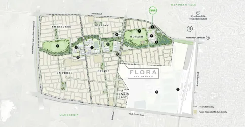 Flora Residences in Windermere Estate - Mambourin Location Map