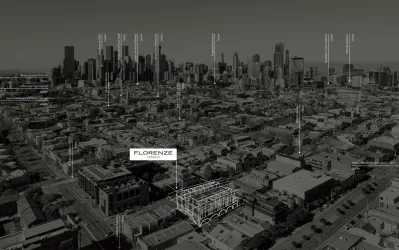 Florenze Terrace - North Melbourne Aerial