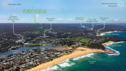 Forest Lodge Estate - Warriewood Location map