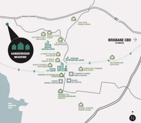 Gainsborough Meadows Estate - Brassall Location map