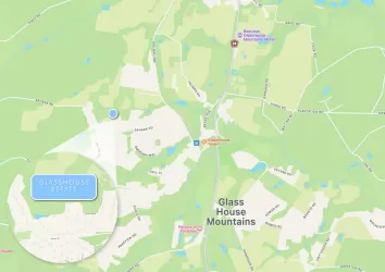 Glasshouse Estate - Glass House Mountains Location Map