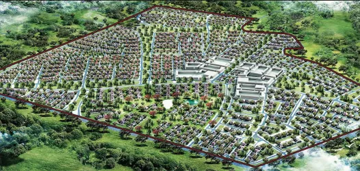 Golden Plumpton Estate - Plumpton Aerial