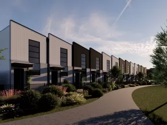 Grandstand Terraces on Reserve - St Clair Render