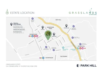 Grasslands Estate - Riverstone Location Map