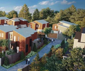 Grove Townhouses - Vermont Render