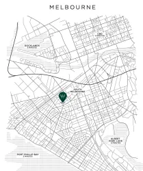 Habitus Townhomes Estate - South Melbourne Location map