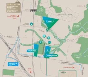 Harpers Rise Estate - Sunbury Location map_0