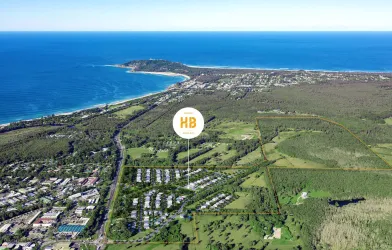 Harvest Estate - Byron Bay Aerial