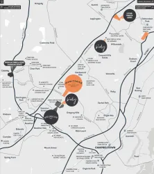 Heartland Estate - Gledswood Hills Location map