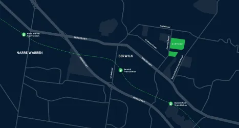 Heartwood Estate - Berwick Location map