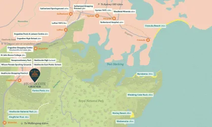 Heathcote Grounds Estate - Heathcote Location map