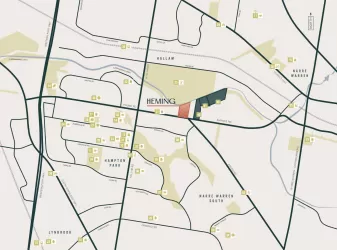 Heming On Pound Estate - Hampton Park Location map