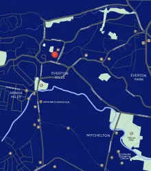 Henderson Terraces - Everton Hills Location map