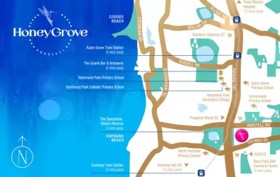 HoneyGrove Estate - Anketell Location Map