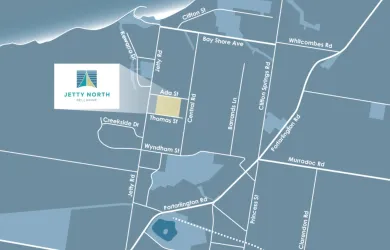 Jetty North Estaet location map