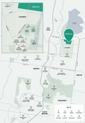 Katandra Rise Estate - Doreen Location map