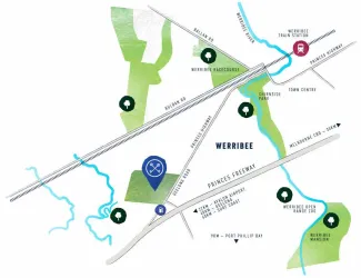 King's Leigh Werribee Location map