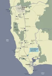 Kudardup Heights Estate - Kudardu Location Map