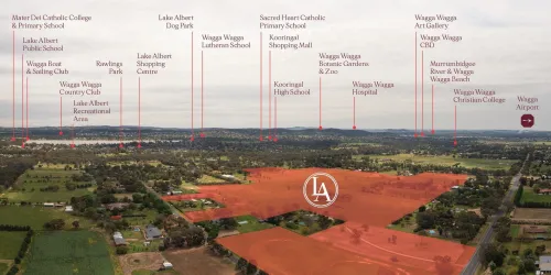 Lake Albert Manors Estate - Lake Albert Aerial