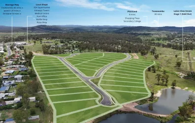 Lakes View Estate - Hatton V Aerial