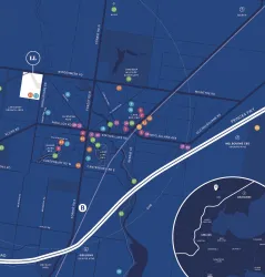 Lara Lakes Estate - Lara location map
