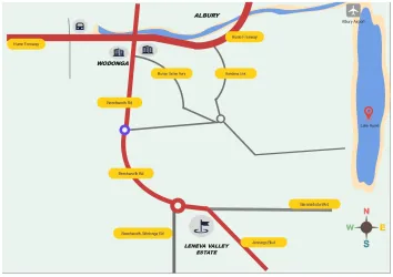 Leneva Valley Estate - Leneva Location Map