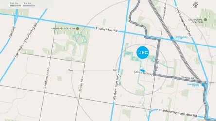 Linc Townhomes Estate - Cranbourne West Location map