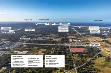 Loganview Estate - Logan Reserve Aerial