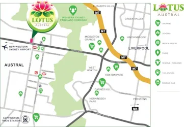 Lotus at Austral - Austral Location Map