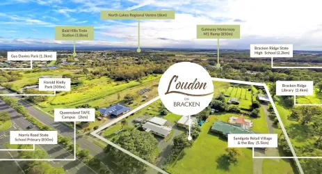 Loudon on Bracken Estate - Bracken Ridge Aerial