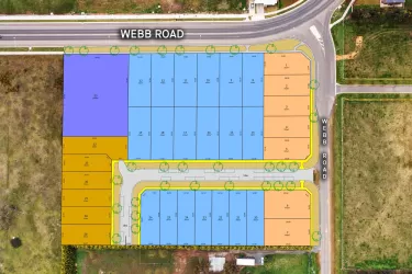Maple Lane Rise Estate - Bonshaw Aerial