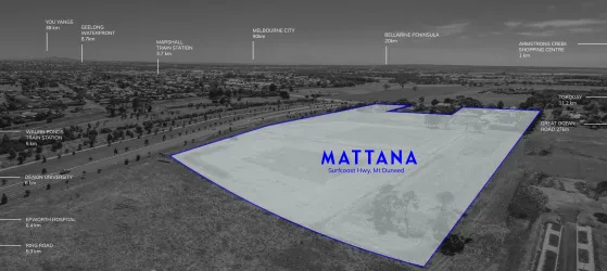 Mattana Estate - Mount Duneed Aerial