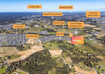 Meadows Northwest Estate - Vineyard Location Map
